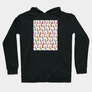 Abstract Bird Pattern Hoodie